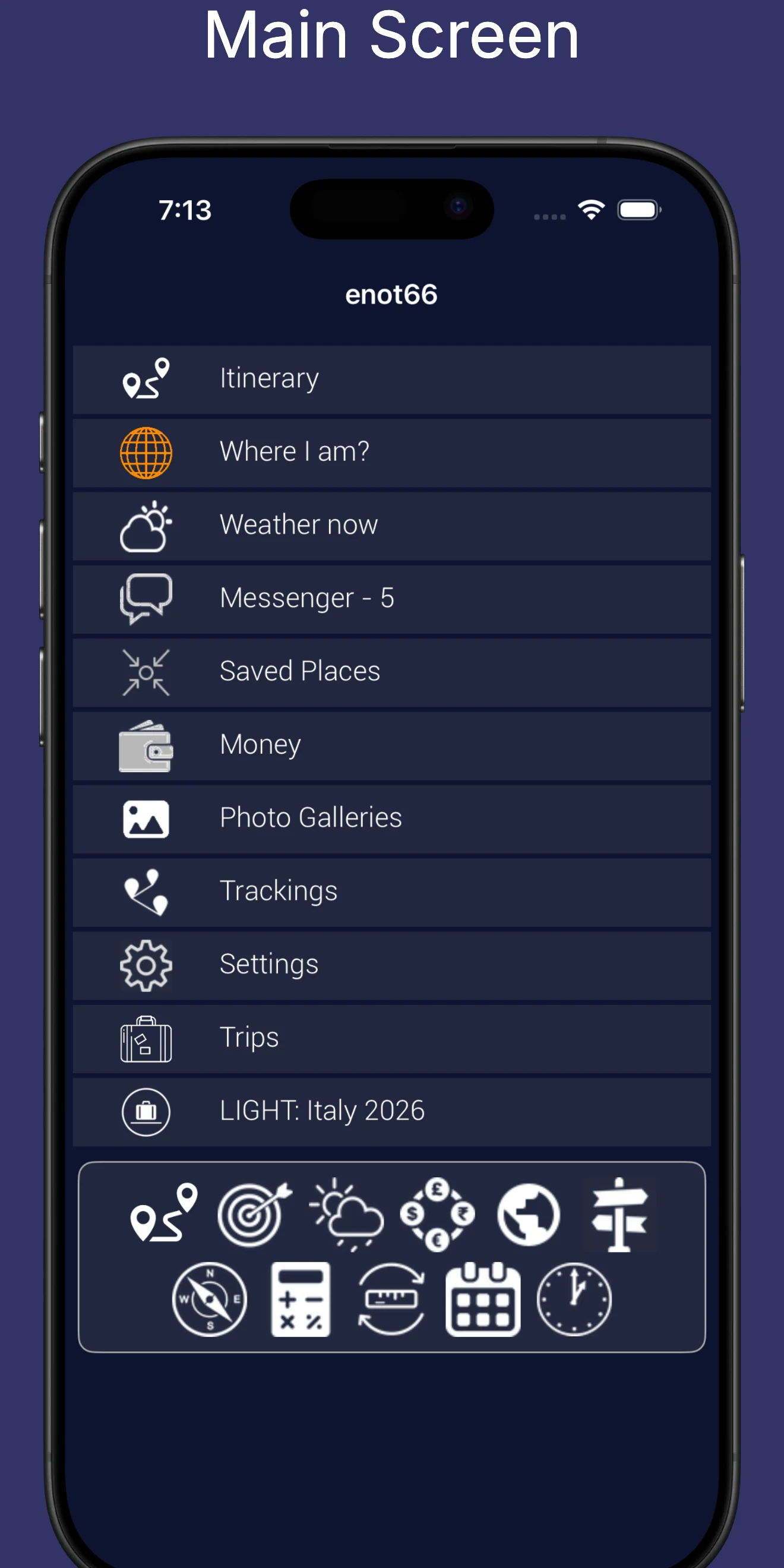 enot66 - Travel Planner screenshot